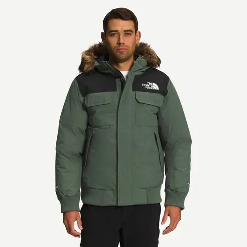 Пуховик The North Face, размер M (48-50), зеленый