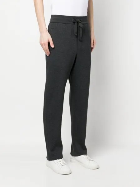 Brioni спортивные брюки прямого кроя, черный