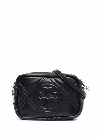 Tory Burch стеганая сумка с тисненым логотипом