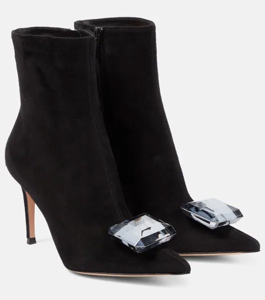 Замшевые ботильоны Jaipur Gianvito Rossi, черный
