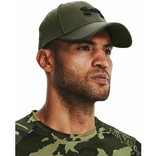 Бейсболка Under Armour Blitzing 2023, размер 53-55, зеленый, хаки