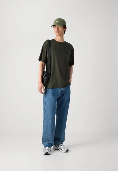 Простая футболка 3 CROSSES PROGRAM LOOSE FIT Scotch & Soda, темно-зеленый