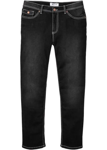 Прямые эластичные джинсы обычного кроя John Baner Jeanswear, черный