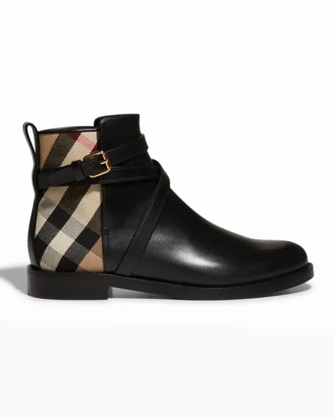 Ботинки до щиколотки в клетку Pryle Equestrian Burberry