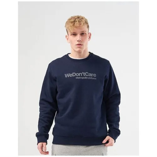 Толстовка We Don’t Care Basic Logo Sweatshirt Navy