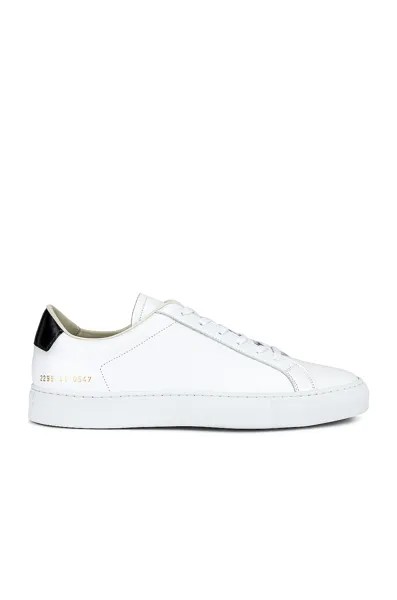 Кроссовки Common Projects Retro Low, цвет White/Black