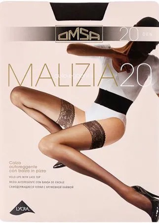 Чулки Omsa Malizia, 20 den, размер 3-M, fumo (серый)