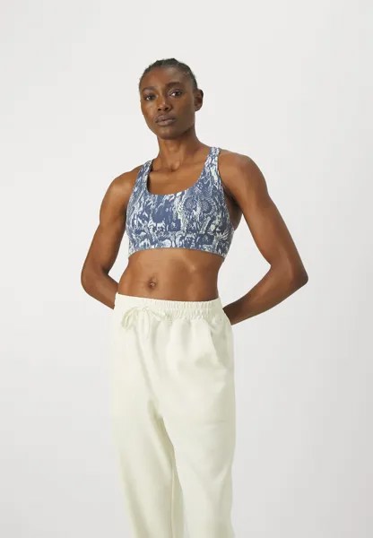 Спортивный бюстгальтер средней поддержки SOFT SCULPT REVERSIBLE BRA Sweaty Betty, цвет blue/grey