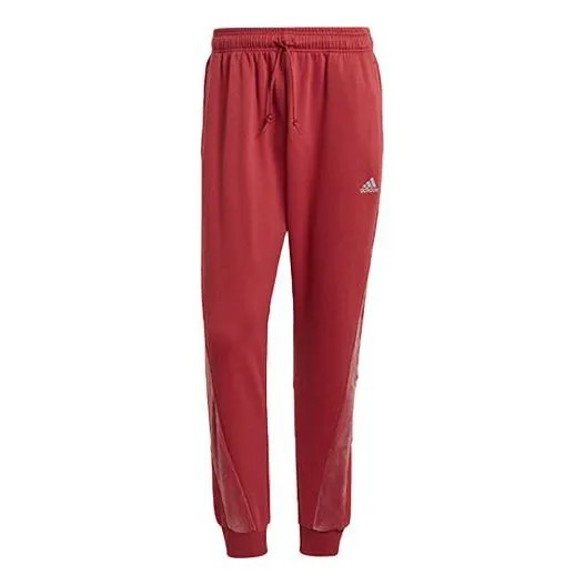 Спортивные штаны Adidas Velvet Pant M Casual Training Sports Bundle Feet Long Pants Pink, розовый