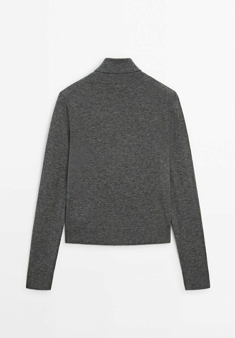Джемпер HIGH NECK  Massimo Dutti, серый