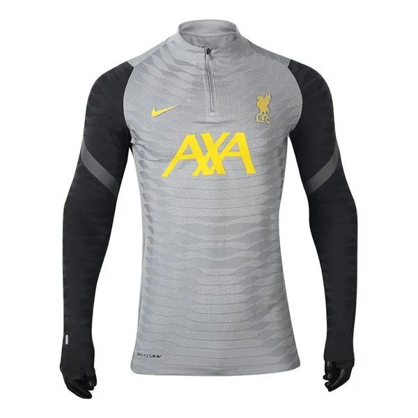 Футболка Nike Elite Dri-fit Adv Player Edition 21-22 Season Liverpool Half Zipper Training Long Sleeves Gray, мультиколор