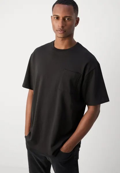 Базовая футболка CORE 3 CROSSES LOOSE FIT POCKET Scotch & Soda, черный