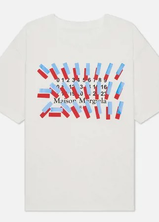 Мужская футболка Maison Margiela Tape Print, цвет белый, размер 52