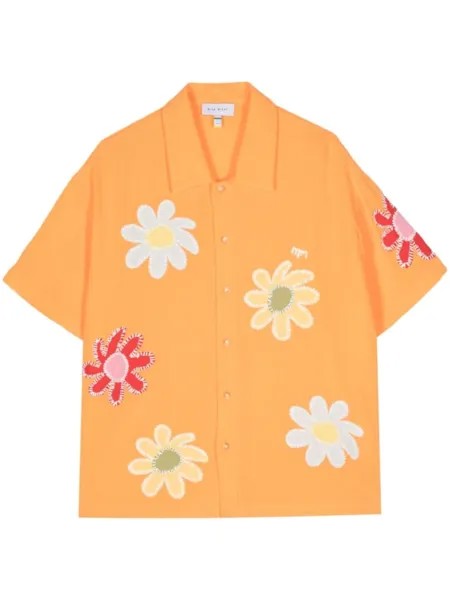 Рубашка с цветочной вышивкой Mira Mikati, оранжевый