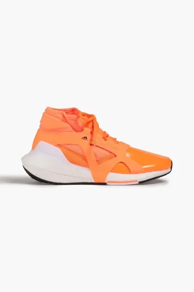 Кроссовки Ultraboost 21 из эластичной вязки и резины Adidas By Stella Mccartney, ярко оранжевый