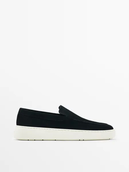 Лоферы мужские Massimo Dutti 121231504 синие 40 EU (доставка из-за рубежа)