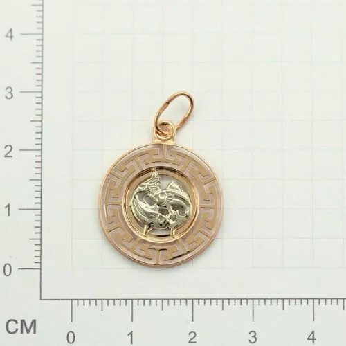 Подвеска GOLD CENTER, красное золото, 585 проба