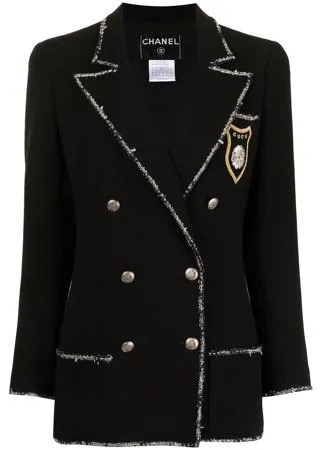 Chanel Pre-Owned двубортный пиджак Camélia 2005-го года