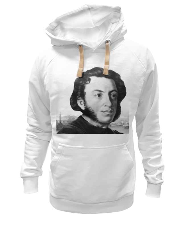 Худи Printio Pushкин белое 2XL