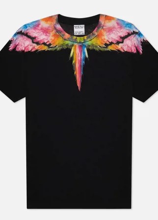 Мужская футболка Marcelo Burlon Colordust Wings Regular, цвет чёрный, размер XL