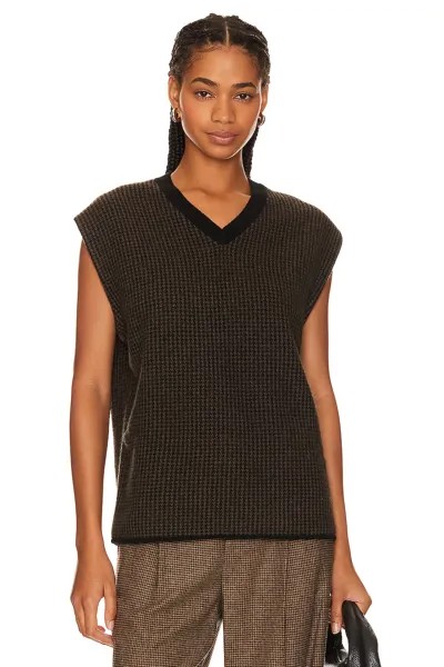 Жилет Vince Houndstooth Stitch, цвет Vine Combo