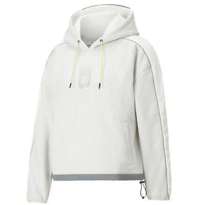 Puma X Helly Hansen Polar Fleece Pullover Hoodie Женская белая повседневная верхняя одежда 5
