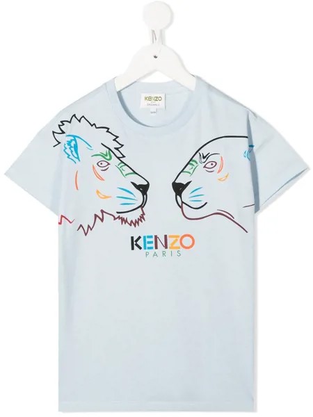 Kenzo Kids футболка с принтом