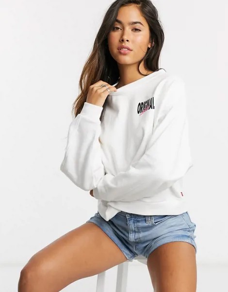 Белый свитшот Levi's
