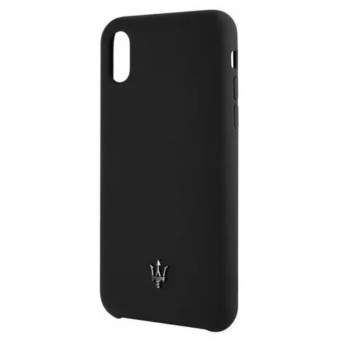 Чехол Maserati Silicone для iPhone XR, черный