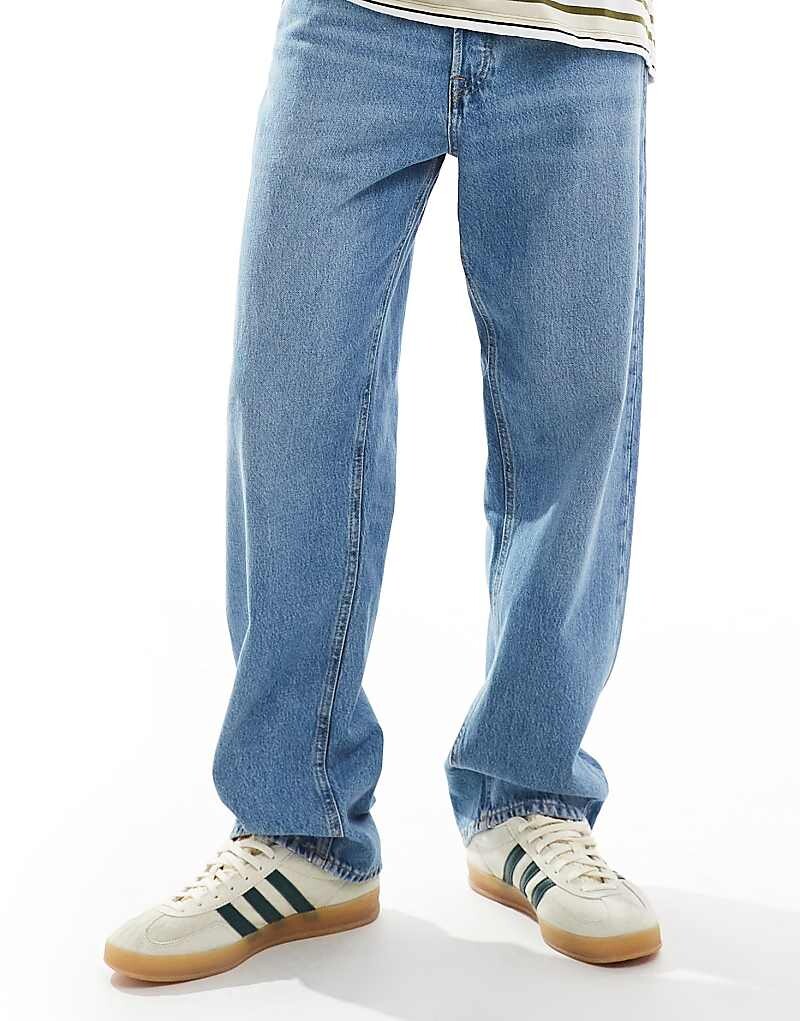 Голубые узкие джинсы свободного кроя Jack & Jones Eddie