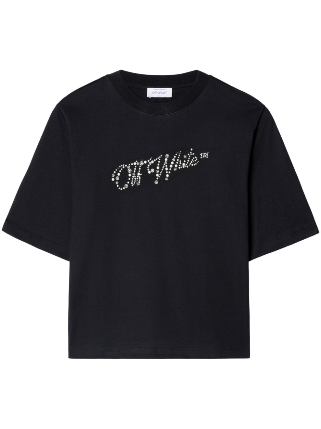 Off-White футболка с логотипом, черный