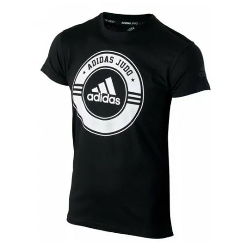 Футболка adidas, размер 164, белый, черный