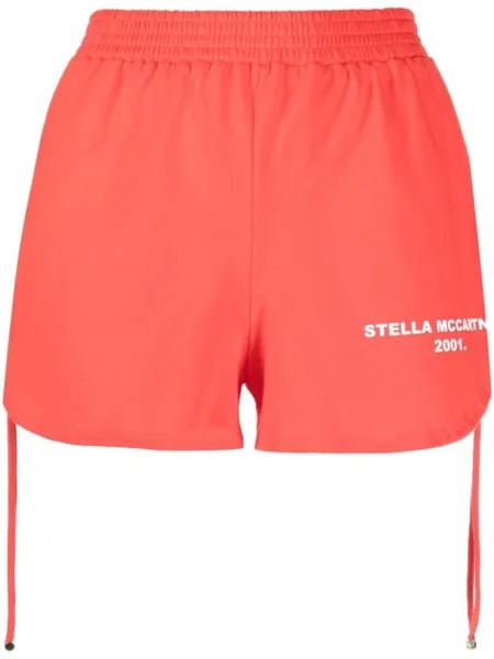 Stella McCartney шорты с кулиской, красный