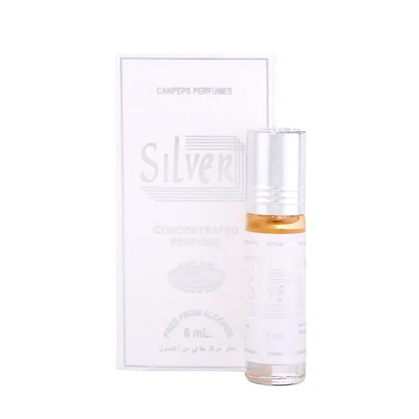 Духи масляные мужские silver, 6 мл