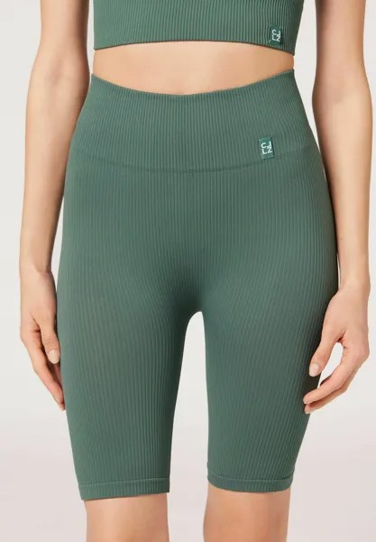 Леггинсы NAHTLOSE SPORT-RADLER Calzedonia, цвет grun verde quarzo