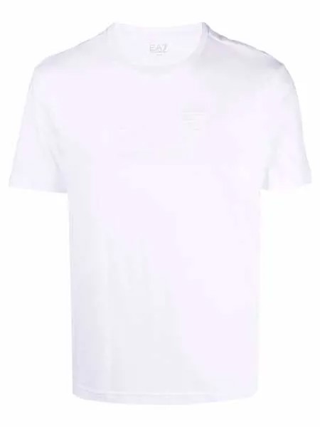 Ea7 Emporio Armani футболка с тисненым логотипом