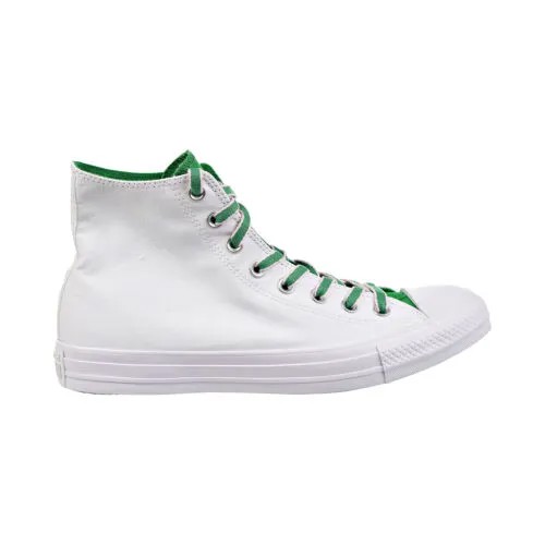 Мужские туфли Converse Chuck Taylor All Star Hi бело-зелено-вишневый цвет 160465C