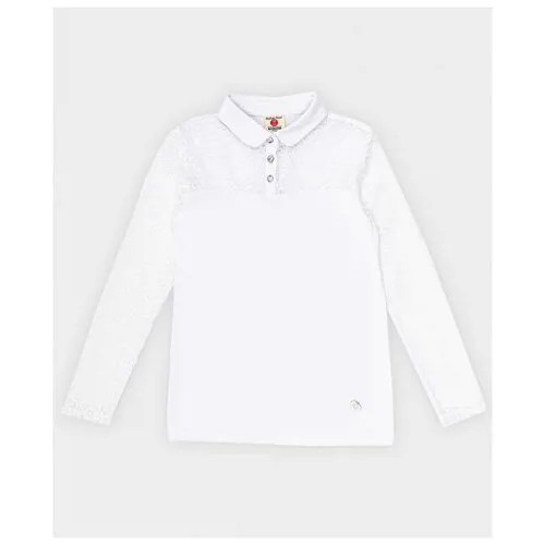 Школьная блуза Button Blue, размер 158, белый