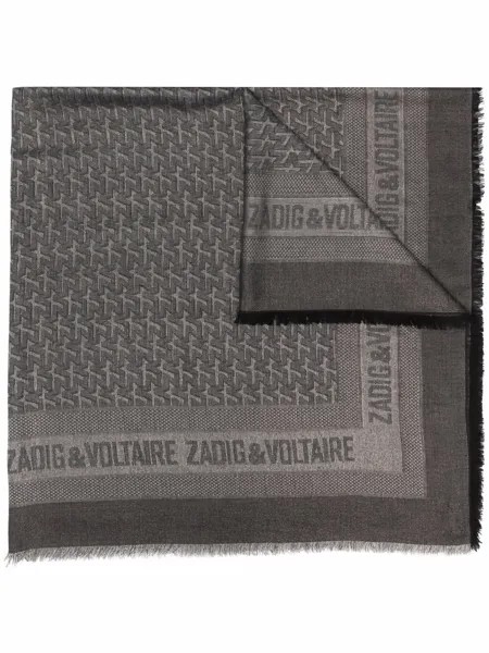 Zadig&Voltaire шарф Glenn с жаккардовым логотипом