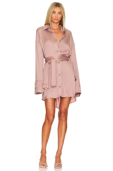 Платье Chaser Stretch Silky Woven Essex Shirt, цвет Mauve