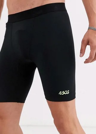 Черные шорты-тайтсы из быстросохнущей ткани ASOS 4505-Черный цвет