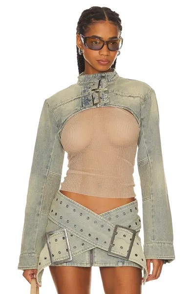 Куртка Jaded London Assassin Ultra Cropped, цвет Blue Denim