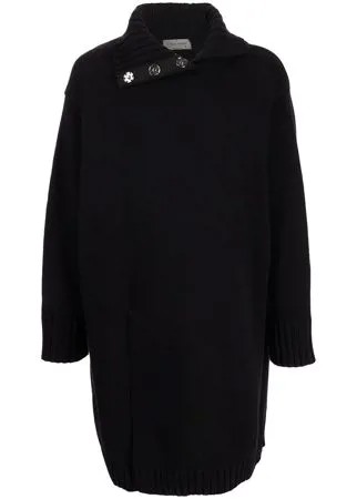 Yohji Yamamoto длинный кардиган с высоким воротником