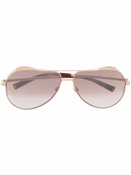 Givenchy Eyewear декорированные солнцезащитные очки-авиаторы