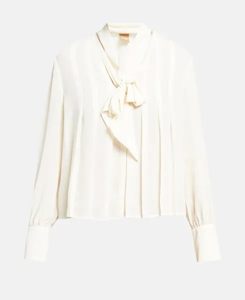 Элегантная блузка Boss Black, цвет Wool White