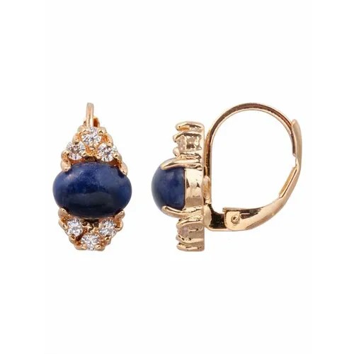 Серьги Lotus Jewelry, содалит, синий