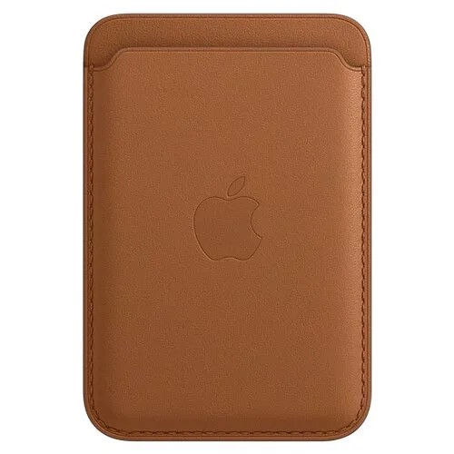 Чехол-бумажник Apple MagSafe кожаный для iPhone 12, iPhone 12 Pro, iPhone 12 Pro Max, iPhone 12 mini золотисто-коричневый