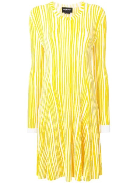 Calvin Klein 205W39nyc трикотажное платье в полоску