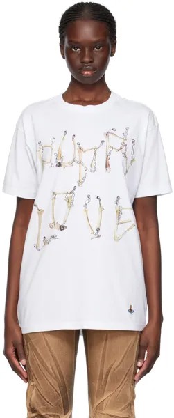 Белая футболка Bones 'N Chain Vivienne Westwood
