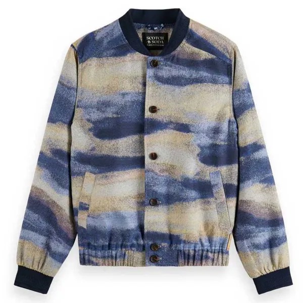 Куртка Scotch & Soda Jacquard Bomber, разноцветный